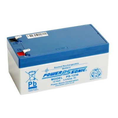 Abbildung von Power Sonic PS1230 AGM Batterie, 12 V, 3,4 Ah, für Alarmanlagen / Türklingel