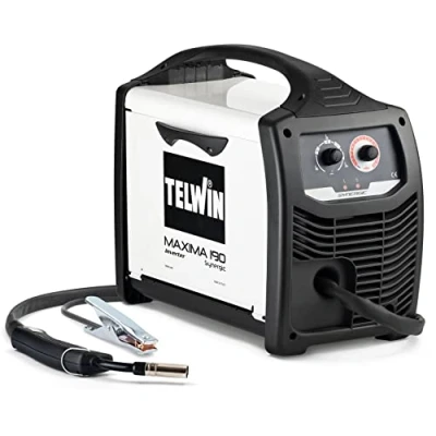 Abbildung von Telwin Maxima 190 Synergic Drahtschweißgerät MIG MAG/FLUX/BRAZING mit Invertertechnik, 230 V, 190, Weiss