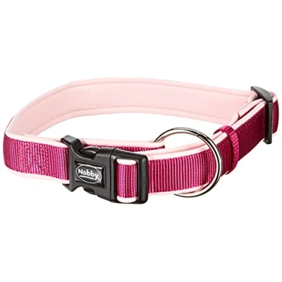 Abbildung von Nobby Halsband Classic Preno, himbeere / pink L: 450 65 cm, B: 25/35 mm, 1 Stück