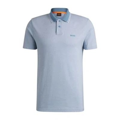 Abbildung von BOSS Poloshirt, Herren, Größe: Large, Open blue