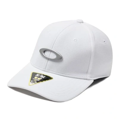 Abbildung von Oakley Apparel and accessories Herren Stretch Fit Hats TINCAN Cap, White/Grey, S/M, 911545 105