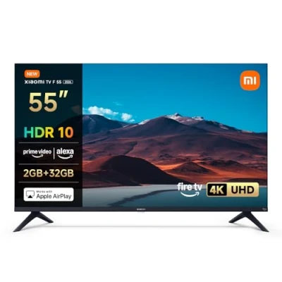 Abbildung von XIAOMI TV F 55 2026, Pollici (140 cm), Smart 4K UHD, Fire TV, HDR10, MEMC, Modalità Game Boost a 120 Hz, Controllo vocale Con Alexa, 2GB+32GB, Compatibile Apple AirPlay, TV+