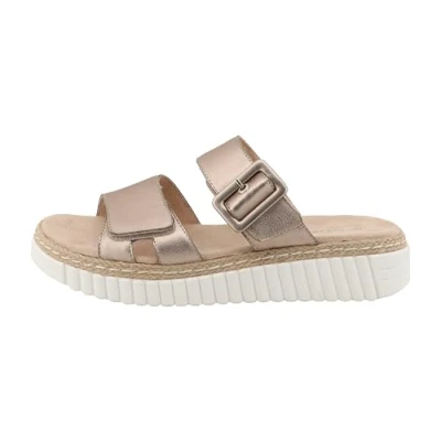 Abbildung von TOM Tailor Plateausandalette, Damen, Größe: 39, Gold Schuhe