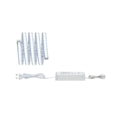 Abbildung von Paulmann 70671 LED Stripe MaxLED 1000 Basisset incl. 1x17 Watt dimmbar Lichtband Silber Lichtstreifen Kunststoff Band 6500 K