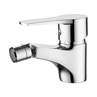 Abbildung von Ibergrif Star, Einhebel Bidetarmatur, Waschtischarmatur mit Auslauf Höhe 57 mm, Chrom, Silber