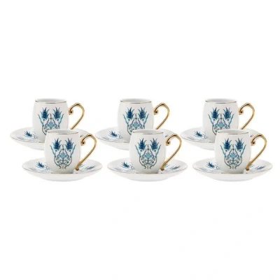Abbildung von Karaca Kaffeeservice İznik für 6 Personen, 80 ml, porzellan