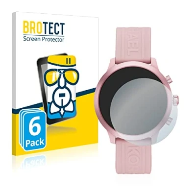 Abbildung von BROTECT Schutzglas für Michael Kors Access MKGO Gen 5E (6 Stück) Schutzfolie Panzer Folie Glas [Extrem Kratzfest 9H, Anti Fingerprint,
