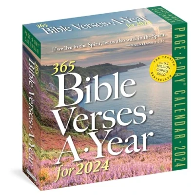 Abbildung von 365 Bible Verses A Year for 2024 Page Day Calendar: Timeless Words From the to Guide, Comfort, and Inspire