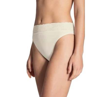 Abbildung von CALIDA Iconics Jazzpant Damen, aus 100% Baumwolle, Spitze am Beinausschnitt