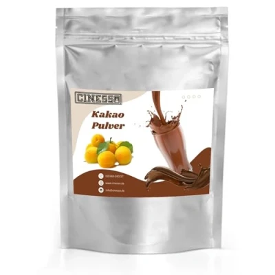 Abbildung von Cinesso Kakao Trinkschokolade Kakaopulver, Schokoladengetränk, Schokoladenaromen, mit natürlichen Aromen, schnelle und einfache Zubereitung, für Feierlichkeiten (1 Kg, Aprikose)