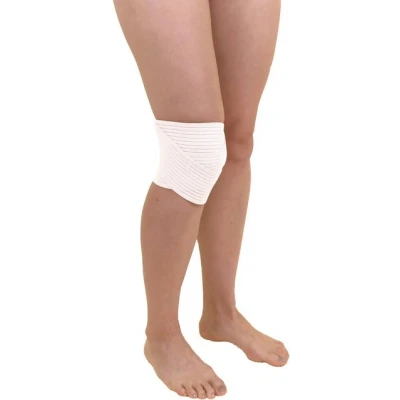Abbildung von Hydas Kniebandage, mit stufenlos haftendem Klettverschluss
