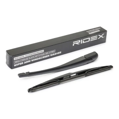Abbildung von Wischarm, Scheibenreinigung Ridex 301W0155 hinten mit integriertem Wischblatt PEUGEOT: 206+ Schrägheck, 106 II 206 Schrägheck