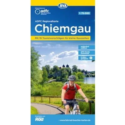 Abbildung von ADFC Regionalkarte Chiemgau 1:75.000, mit Tagestourenvorschlägen, reiß und wetterfest, E Bike geeignet, GPS Tracks Download (ADFC 1:75000)