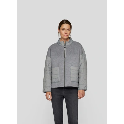 Abbildung von Rabe Blouson &quot;RABE Jacke mit Stehkragen und modernem Material Mix&quot;
