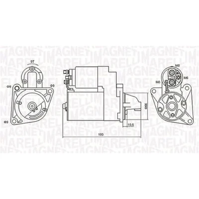 Abbildung von Starter MAGNETI MARELLI 063721053010