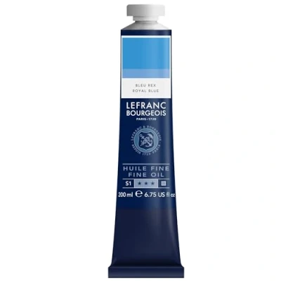 Abbildung von Lefranc Bourgeois 301825 Feine Ölfarbe in hervorragender Qualität,lichtecht mit gleichmäßige Konsistenz, 200ml Tube, ideal für Keilrahmen, Leinwand, Malkarton Phthalozyaninblau
