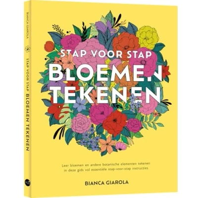 Abbildung von stap voor bloemen tekenen: leer en andere botanische elementen tekenen in deze gids vol essentiële instructies