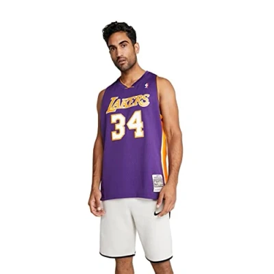 Abbildung von Mitchell &amp; Ness NBA LOS Angeles Lakers Shaquille O ́NEAL Vereinsmannschaften, Herren, Größe: Medium, Purple