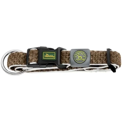 Abbildung von HUNTER HILO VARIO PLUS Halsung für Hunde, 3D Mesh Material, reflektierend, luftdurchlässig, leicht, Zugentlastung, XL, braun