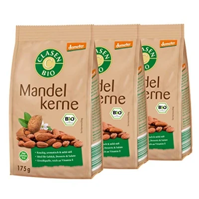 Abbildung von 3x CLASEN BIO Demeter Mandelkerne 175g