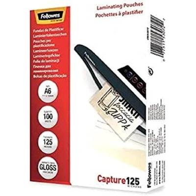 Abbildung von Fellowes Laminierhüllen Capture 125 Micron A6 (100 Stück)