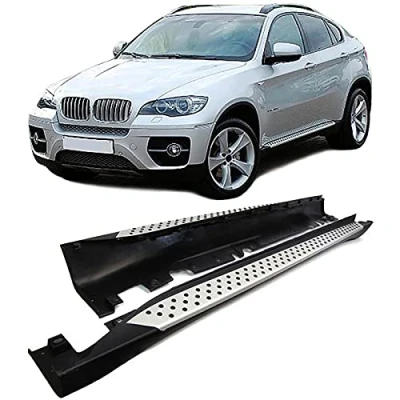 Abbildung von Alu Trittbretter Flankenschutz OE Style mit ABE passend für BMW X6 E71 E72 08 14