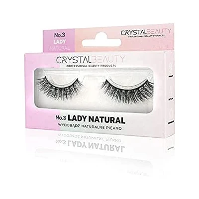 Abbildung von Crystal Beauty Lady Natural Wimpern an einem Streifen