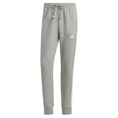 Abbildung von adidas Sportswear Essentials Tapered Cuffed 3STRIPES Jogginghose, Herren, Größe: 4XL, Medium grey heather white
