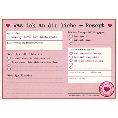 Abbildung von Was ich an dir Liebe auf Rezept