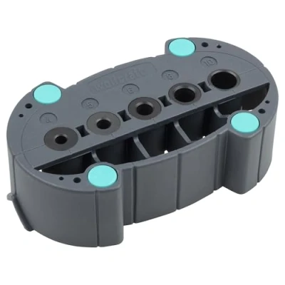 Abbildung von Wolfcraft Bohrer und Bitset 4685000 accumobil Bohrhilfe
