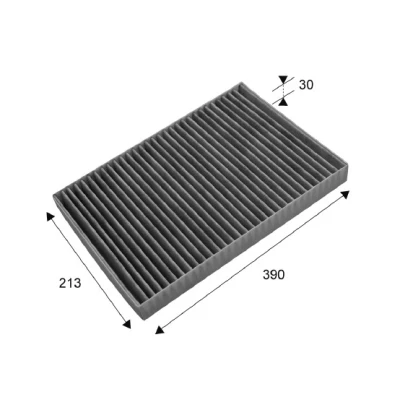 Abbildung von VALEO CLIMFILTER PROTECT 715648 Innenraumfilter Aktivkohlefilter 309 213 30 CHRYSLER: 300C Touring, Limousine