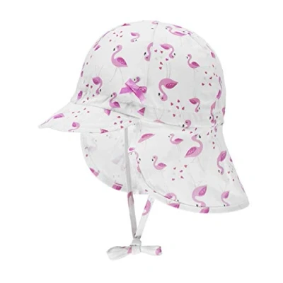 Abbildung von Döll Baby Mädchen Bindemütze mit Schirm und Nackenschutz Mütze, Rosa (Fuchsia PinkPink 2023), (Herstellergröße: 49)
