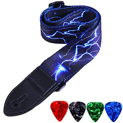 Abbildung von WOGOD Gitarrengurt, blaues Licht, extent