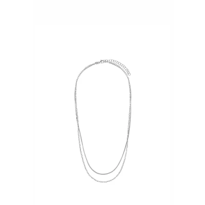Abbildung von Lucardi Halskette, Damen, Größe: One Size, Silver