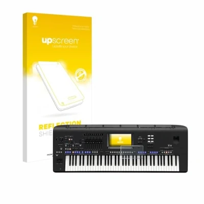 Abbildung von upscreen Entspiegelungs Schutzfolie für Yamaha Genos/ Genos2 Displayschutz Folie Matt [Anti Reflex, Anti Fingerprint]