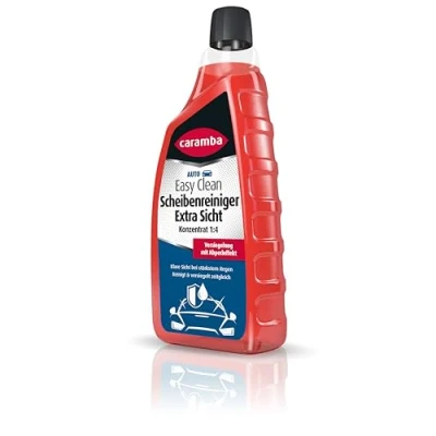 Abbildung von Caramba Easy Clean Scheibenreiniger Extra Sicht (1 l) Auto Glasreiniger zur Versiegelung mit Abperleffekt Scheiben Reinigungsmittel für klare ohne Schlieren und Schmieren