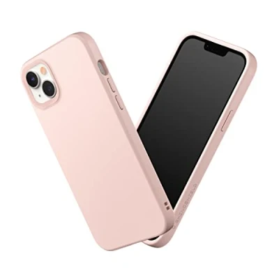 Abbildung von RhinoShield Case kompatibel mit [iPhone 14 Plus] SolidSuit Stoßdämpfende &amp; schlanke Schutzhülle Premium Finish 3.5 Meter Fallschutz Samtrosa