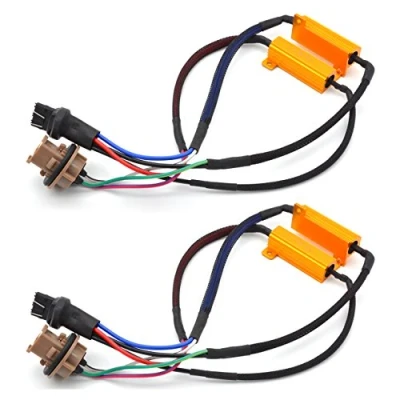 Abbildung von KATUR 2 Stück 50 W 8 Ohm 7443 7444NA LED Lastwiderstände Fix Leuchtmittel schnelles Hyper Flash für Blinker Blinklicht oder Kennzeichenbeleuchtung Fehler
