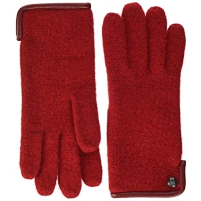 Abbildung von Roeckl Damen Klassischer Walkhandschuh Handschuhe, Rot (Red 450), 6.5