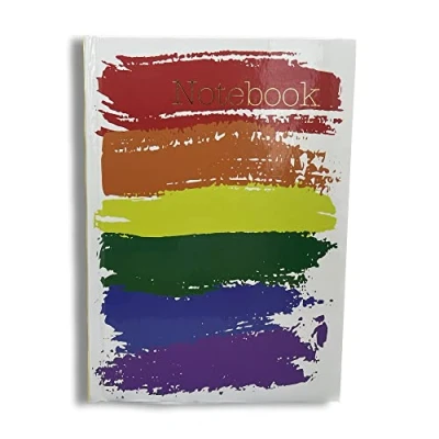 Abbildung von Maturi Notizbuch, A5, Hardcover, Regenbogenfarben mit Goldfolien Details und glänzender Oberfläche