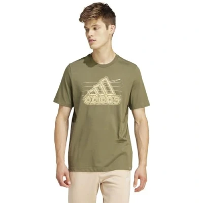 Abbildung von adidas Men&#039;s Growth Badge Graphic Tee T Shirt, Wonder Blue, L