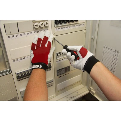 Abbildung von Leipold + Döhle Leder Arbeitshandschuhe Montagehandschuh Ziegennappaleder Handschuh