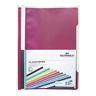 Abbildung von 5 x Durable Schnellhefter A4 PP sortiert VE=10 Stück
