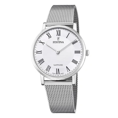 Abbildung von Festina Uhr Für Herren F20014/4 Swiss Made Silber Edelstahl Case SilberEdelstahl Band
