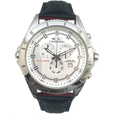 Abbildung von Chronotech Herren Chronograph Quarz Uhr mit Leder Armband CT7636L 02