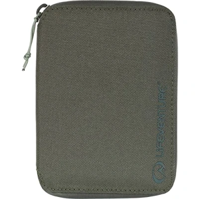 Abbildung von Lifeventure Geldbörse im Mini Reisen mit RFiD Schutz Bifold Reißverschluss und Reisepasshalter für Reisen, umweltfreundliches, recycelbares Material (Olivgrün)