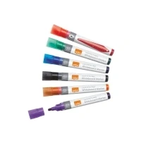 Abbildung von Nobo Liquid Ink Boardmarker Rundspitze 6 Stück sortiert