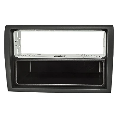 Abbildung von tomzz Audio 2414 092 Radioblende Metallschacht kompatibel mit FIAT Ducato Peugeot Boxer Citroen Jumper Relay schwarz Fzg. Radiovorbereitung