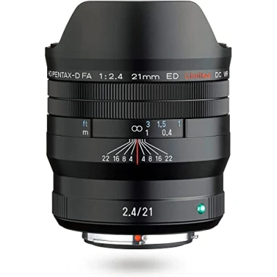Abbildung von HD 28040 PENTAX D FA 21mmF2.4ED Limited DC WR in Schwarz Ultra Weitwinkel Objektiv mit,Festbrennweite [Zur Verwendung mit 35 mm Vollformat DSLR Kameras]