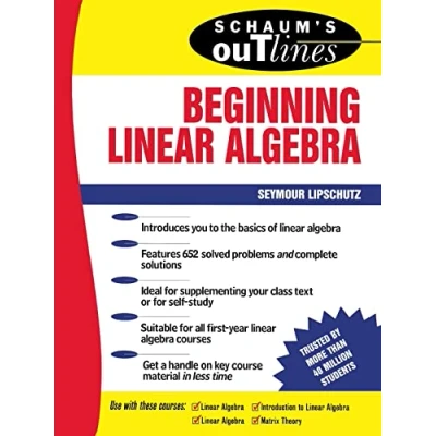 Abbildung von Schaum&#039;s Outline of Beginning Linear Algebra (Schaum&#039;s Outlines)